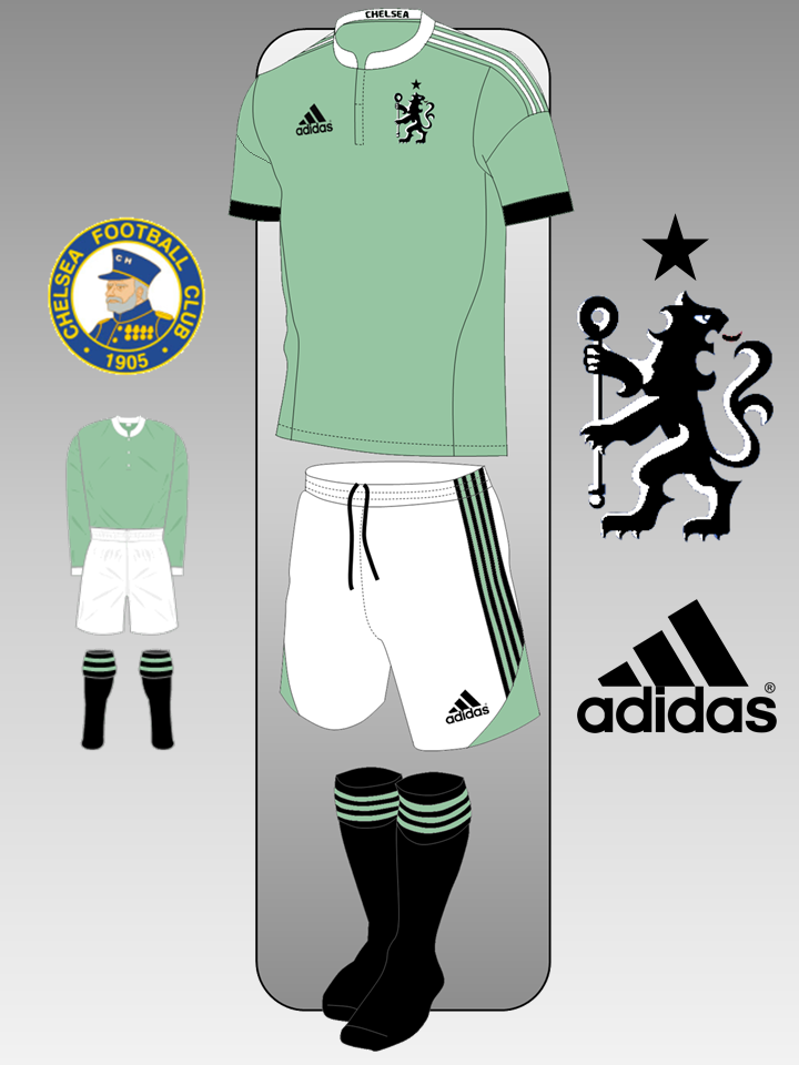 Chelsea adidas kit Inspired by 1911-1912 Home Shirt